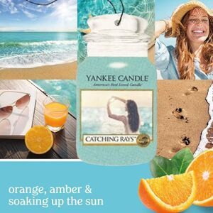 Yankee Candle Car Jar Air Freshener Catching Rays, 5 Count